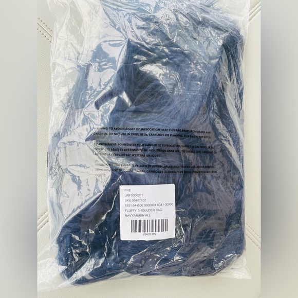 NWT! Free People
Unreal Fur Shoulder Bag
in Navy Baby - Picture 14 of 17